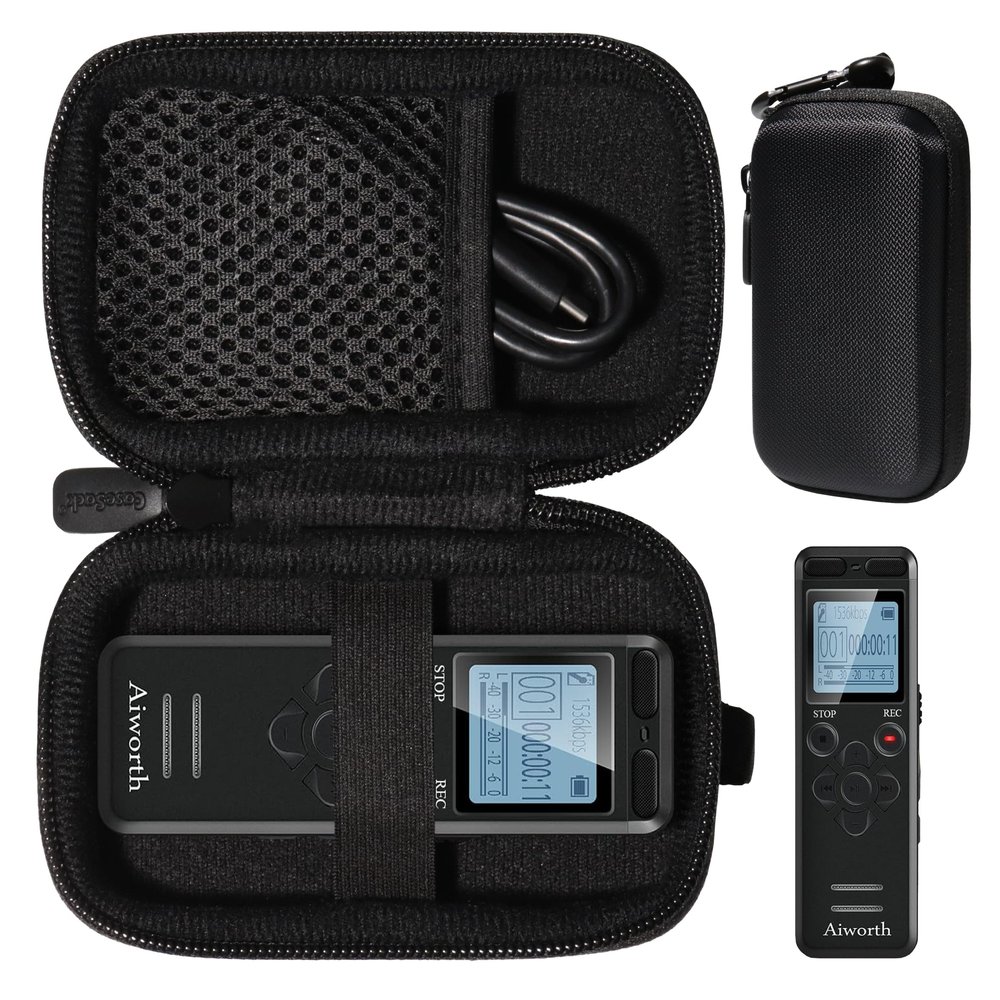 CaseSack Case for Voice Recorder Like Aiworth 72GB, EVIDA 32GB, G L87 48GB, Aomago 32GB, EVISTR 64GB, Sunlan 16GB