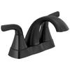 Peerless Parkwood Centerset Bathroom Faucet, Black Bathroom Faucet for Bathroom Sink, Bathroom Sink Faucet, Metal Drain Assembly, Matte Black P2535LF-BL view 1