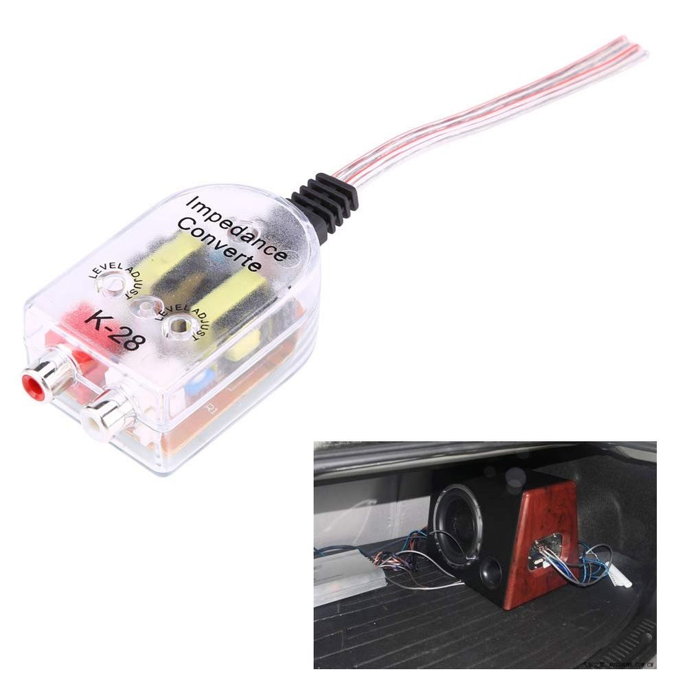LIANGLIDE Car Audio Amplifier Converter, High to Low Frequency Divider, Subwoofer Regulator Filter, 1 Channel