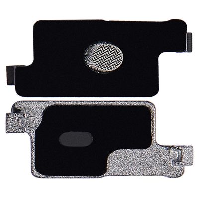 Best Shopper - Replacement Flash Light/Power Flex Bracket with Microphone Mesh Compatible for iPhone 14/14 Plus (White) (10 Pack)