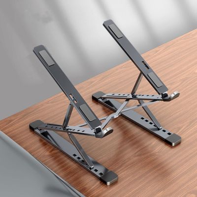 Zhjlut Adjustable Laptop Stand Aluminum for Foldable Computer Tablet Support Notebook Stand TableLaptop Holder Cooling Pad (Color : N8 New Silver)