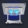 Dual Fan Adjustable Laptop Stand Aluminum Alloy Ergonomic Portable Low Noise Free Lift Cooling Bracket for Laptop Notebook view 2