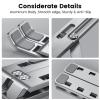 Zhjlut Portable Laptop Stand Aluminum Foldable Laptop Stand Laptop Dock Stand Adjustable Stand Computer Accessories (Color : Silver) view 2