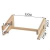 Zhjlut Wooden Laptop Stand Holder for Vertical Horizontal Dock Notebook Bracket Universal Laptop Support Tablet Stand (Size : 32cm) view 3