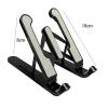 Zhjlut Foldable Laptop Stand Notebook Stand Portable Laptop Holder Tablet Stand Computer Support (Color : Black) view 3