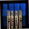 SAFIGLE 6pcs Banana Connectors with Protecting Covers for DIY Battery Esc Motor Low Resistance Male and Female Plugs for Applications Blue view 2