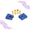 SAFIGLE 6pcs Banana Connectors with Protecting Covers for DIY Battery Esc Motor Low Resistance Male and Female Plugs for Applications Blue view 4