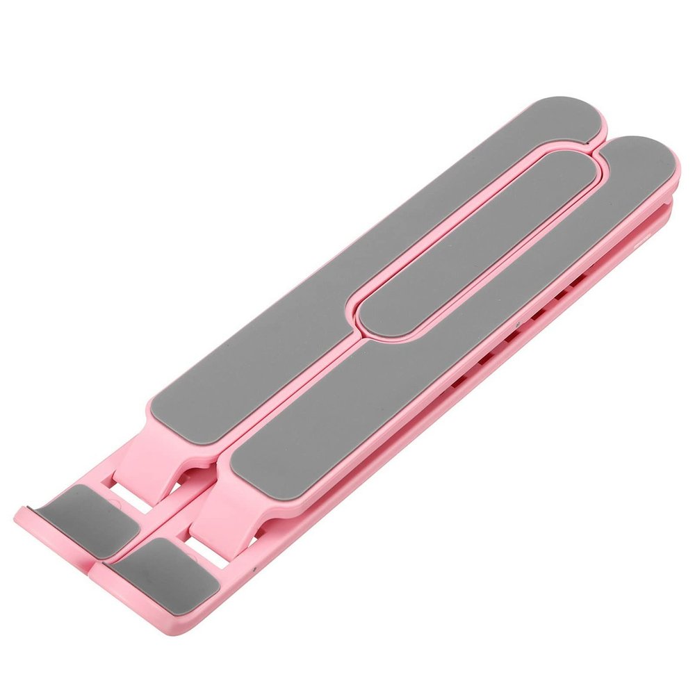 Zhjlut Foldable Laptop Stand Aluminium Notebook Stand Portable Laptop Holder Tablet Stand Computer Support (Color : Pink)