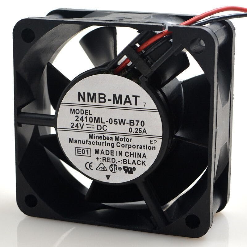 2410ML-05W-B70 6025 6CM 24V 0.25A Two-Wire Double Ball Cooling Fan