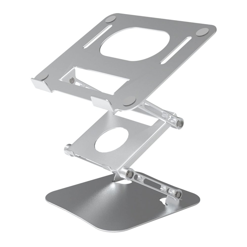 Zhjlut Tall Laptop Stand Double Layer Foldable for Desk Ergonomic Sitting or Standing Laptop Riser Holder for Collaborative Work