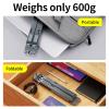 Zhjlut Adjustable Laptop Stand Aluminum Support Notebook Stand TableLaptop Holder Cooling PAD Foldable Computer Tablet (Color : Silver) view 2