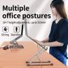 Zhjlut Adjustable Laptop Stand Aluminum Support Notebook Stand TableLaptop Holder Cooling PAD Foldable Computer Tablet (Color : Silver) view 4
