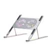 Aluminum Laptop Stand Foldable Desk Riser Mute Cooling Fan Adjustable Notebook Stand (Color : Sliver) view 1