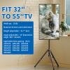 Portable TV Tripod Stand Tilt Mount for 32 to 55 inch LCD LED Flat Screen TV Display Floor Stand view 3