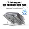 Foldable Laptop Stand with Cooling Fan Protable Alloy Radiator Bracket Laptop Accessories (Color : Grey) view 2
