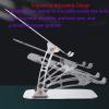 Zhjlut Laptop Stand Laptop Holder Multi-Angle Stand with Heat-Vent Adjustable for Laptop Up (Color : Silver) view 3