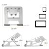 Zhjlut Laptop Stand Aluminum Alloy Desktop Folding Adjustable Height Lifting Computer Expanding Support Radiator view 3
