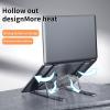 Zhjlut Laptop Stand Aluminum Alloy Adjustable Matte Gray Notebook Stand Compatible with 10-15.6 Inch Notebook Computer (Color : Gray) view 3