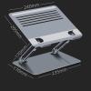 Zhjlut Adjustable Laptop Stand Aluminum Foldable with Cooling Cooling Laptop Stand Laptop Base Stand Bracket (Color : Sliver) view 3