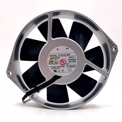 AC200V 35/33W S15D20-MK 17238 172mm 2 Wire All Metal high Temperature Resistant Cooling Fan