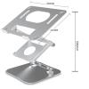 Zhjlut Aluminum Foldable Laptop Stand Portable Laptop Stand Tablet Laptop Stand (Color : Pink) view 3