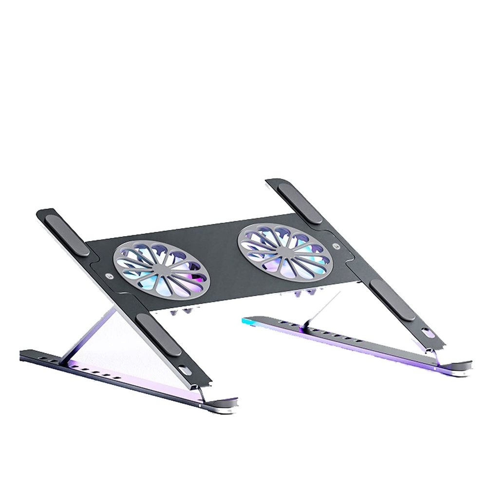 Laptop Stand with Cooling Fan Tablet Stand Laptop Stand Supports Gaming Laptop Accessories (Color : Grey)