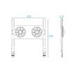 Laptop Stand with Cooling Fan Tablet Stand Laptop Stand Supports Gaming Laptop Accessories (Color : Grey) view 2