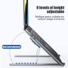 Laptop Stand with Cooling Fan Tablet Stand Laptop Stand Supports Gaming Laptop Accessories (Color : Grey) view 3