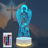 SUPERHONGJIHAO Night Light for Kids 3D Guardian Angel Led Lamp with Remote Control 16 Color Changing Xmas Birthday Gift for Child view 1