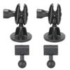 2pcs Dash Camera Mount, 360 Degree Adjustable Angle with Doublesided Tape Dash Camera Bracket Dashboard Recorder Sucker for Vehicle Video Recorder (Card Slot) view 2