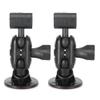 2pcs Dash Camera Mount, 360 Degree Adjustable Angle with Doublesided Tape Dash Camera Bracket Dashboard Recorder Sucker for Vehicle Video Recorder (Card Slot) view 3