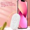 Phone Page Turner, Page Turner Scrolling Control, Bluetooth Selfie Camera Shutter Remote Control, Scrolling Ring for Most App (White) view 3