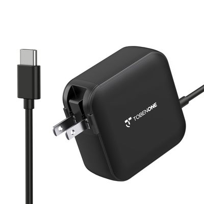 100W USB C Laptop Charger, Universal GaN III Power Supply Adapter, Replacement Foldable Fast Charger PD3.0 for MacBook Pro/Air, HP, Lenovo, Asus, Steam Deck, and All Type C Devices (5ft Cable)