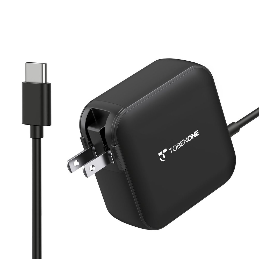 100W USB C Laptop Charger, Universal GaN III Power Supply Adapter, Replacement Foldable Fast Charger PD3.0 for MacBook Pro/Air, HP, Lenovo, Asus, Steam Deck, and All Type C Devices (5ft Cable)