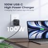 100W USB C Laptop Charger, Universal GaN III Power Supply Adapter, Replacement Foldable Fast Charger PD3.0 for MacBook Pro/Air, HP, Lenovo, Asus, Steam Deck, and All Type C Devices (5ft Cable) view 2