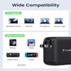 100W USB C Laptop Charger, Universal GaN III Power Supply Adapter, Replacement Foldable Fast Charger PD3.0 for MacBook Pro/Air, HP, Lenovo, Asus, Steam Deck, and All Type C Devices (5ft Cable) view 3