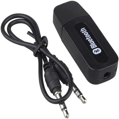 USB 2.1 Wireless Bluetooth 3.5mm AUX Audio Stereo Music Car Receiver Adapter PC
