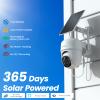 Cinnado 2K Cameras for Home Security-2.4G WiFi Outdoor Camera Wireless Solar/Battery Powered, 360 Viewing, Human Detection, Color Night Vision, Cloud/SD Storage B6 (B6-White-4pack-2.4G) view 3