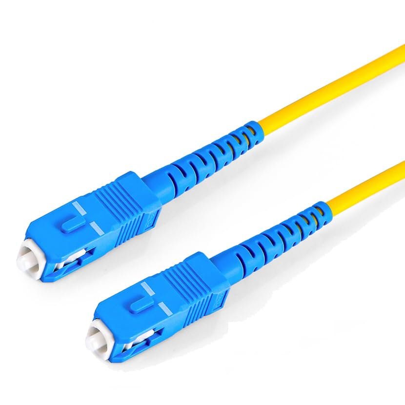 Single-Mode Fiber Optic Patch Cord SC-SC Pigtail Patch Cord Network Cable Single Pack (10m)