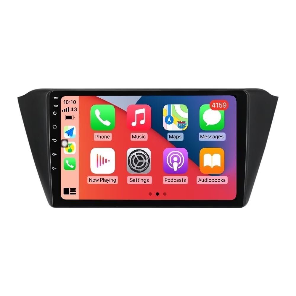 1280x720 9" IPS Touch Screen Android Stereo for Skoda Fabia 2015 Car Radio Built-in Car-Play Android Auto GPS Navigation Dash Kit