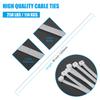 Armpow 48 inch White Zip Ties Heavy Duty 20PCS, 200LBS Ultra Exclusive Strong Plastic Wire Ties, Large Cable Ties Extra Long Tie Wraps, Indoor and Outdoor UV Resistant view 2