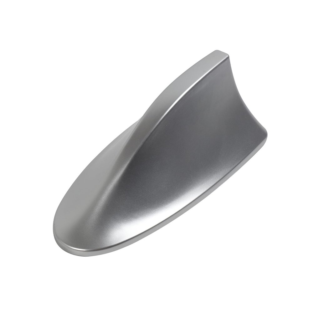 Universal Car Shark Fin Antenna,Car AM/FM Radio Signal Roof Aerial Decoration Antenna Cover,for Car SUV Truck (Silver)