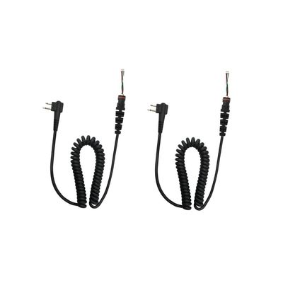 PMMN4013 PMMN4013A PMMN4029 PMMN4029A HKLN4606 HKLN4606A HMN9030 Remote Speaker Microphone Mic Cable Cord Replacement for CP200 CP200D CP200XLS CP185 PR400 RDU4100 GP68 GP88 Mag One BPR40 Radio (2)