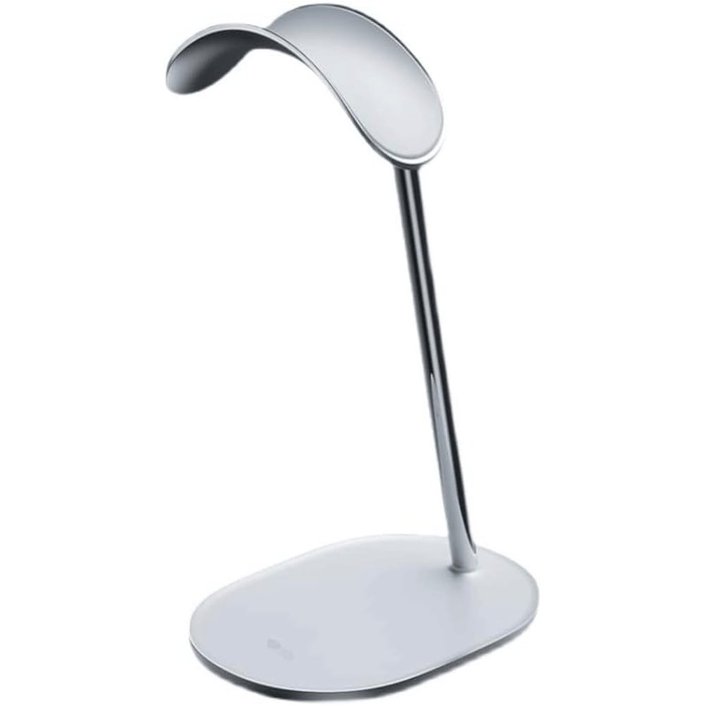 Anti-Slip Stable Anti-tip Headset Holder Metal Headphone Stand Unique Tilt Angle Headphone Holder Silicone Non-Slip Headset Hanger Flexible