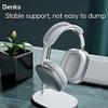 Anti-Slip Stable Anti-tip Headset Holder Metal Headphone Stand Unique Tilt Angle Headphone Holder Silicone Non-Slip Headset Hanger Flexible view 3