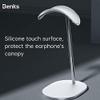 Anti-Slip Stable Anti-tip Headset Holder Metal Headphone Stand Unique Tilt Angle Headphone Holder Silicone Non-Slip Headset Hanger Flexible view 4