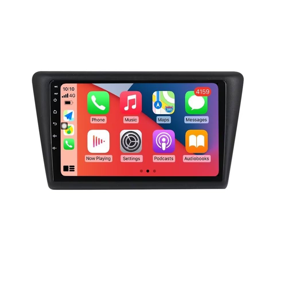 6+128GB 8Core Car Radio Stereo for Skoda Rapid 2013 2014 2015 2016 Dash Kit Car GPS Navigation,9" IPS Touch Screen Head Unit with Car-Play & Android Auto
