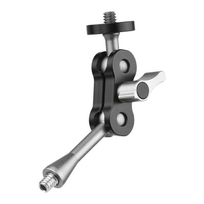 Namolit MA-95 Super Clamp with Magic Arm, Monitor Mount Adapter 1/4" Screw Connection Dual Flexible Ball Head for Video Monitor LED Light Mounting