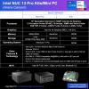 2023 Intel NUC 13 Pro,Arena Canyon NUC13ANHi7 Mini PC (Core i7-1360P Processor, Iris Xe Graphics, 32GB RAM & 2TB NVMe SSD) 12C/16T/18MB Cache,Up to 5.0 GHz Turbo, Support 8K/WiFi6E/BT5.3,Win11 Pro view 3