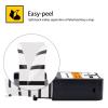 NineLeaf 20 Pack Compatible for Dymo Rhino XTL 1868767 19mm 3/4 inch Label Maker Tape Black on Orange All-Purpose Vinyl Labels for Rhino XTL-300 XTL-500 Label Printer view 2